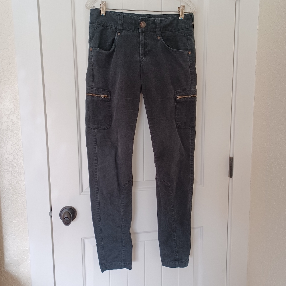 Black Atheleta,  cargo jeans, size 10